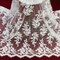 1 Yard Corded Bridal Lace Fabric Embroidered on 100% Polyester Net Mesh 54" Width